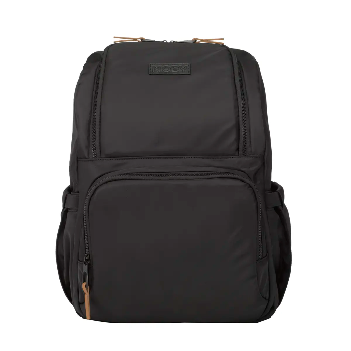 MOBY Parent Pack Diaper Bag Backpack in Black