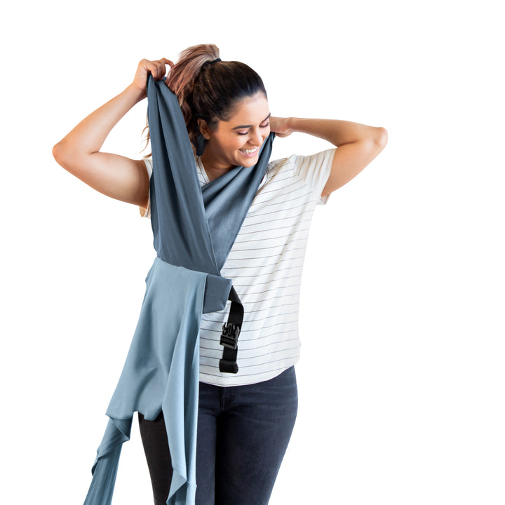 Easy-Wrap Carrier - Sea Spray Blue-Baby Carriers-Moby Wrap