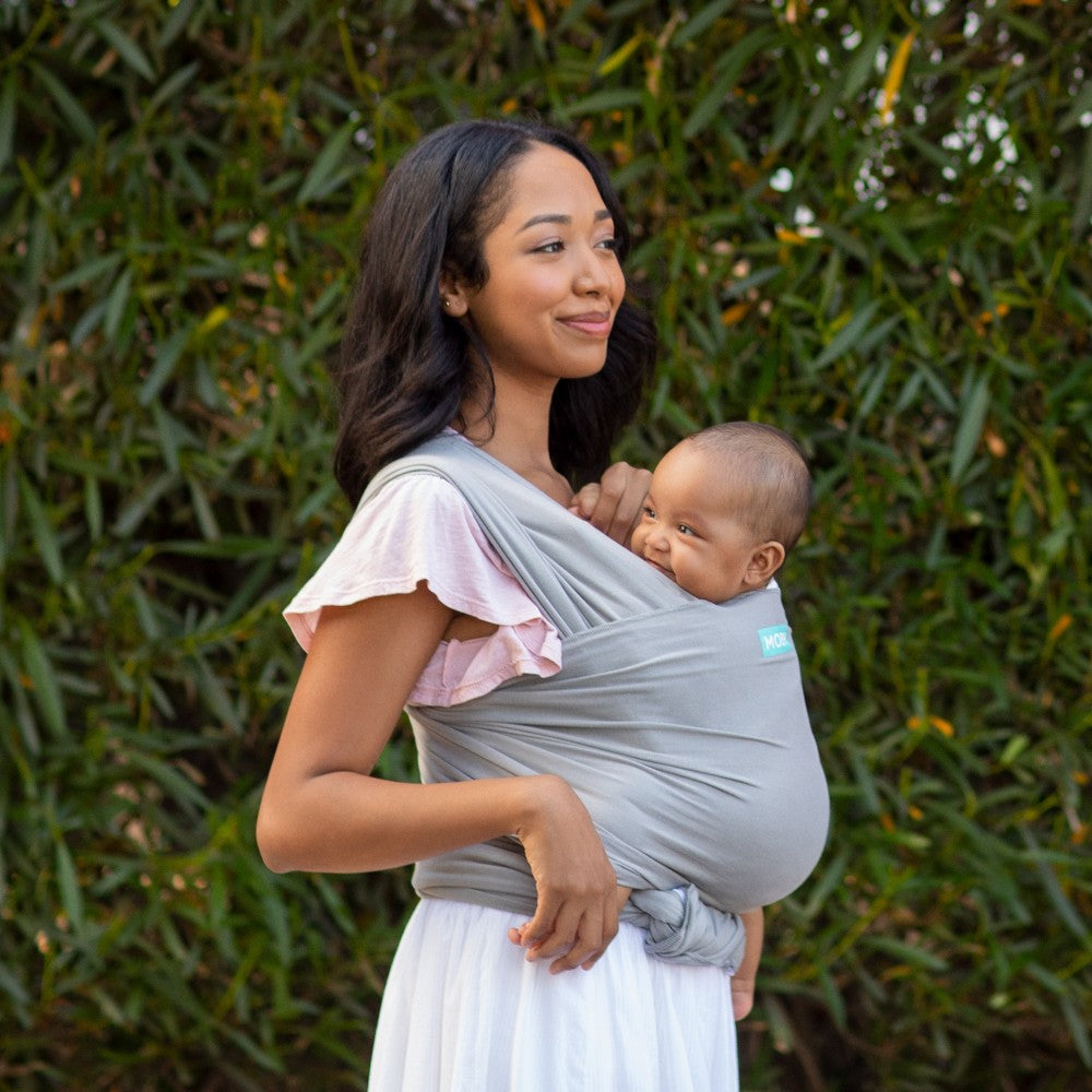 MOBY Wrap Classic – Stone Grey-Wraps-Moby Wrap