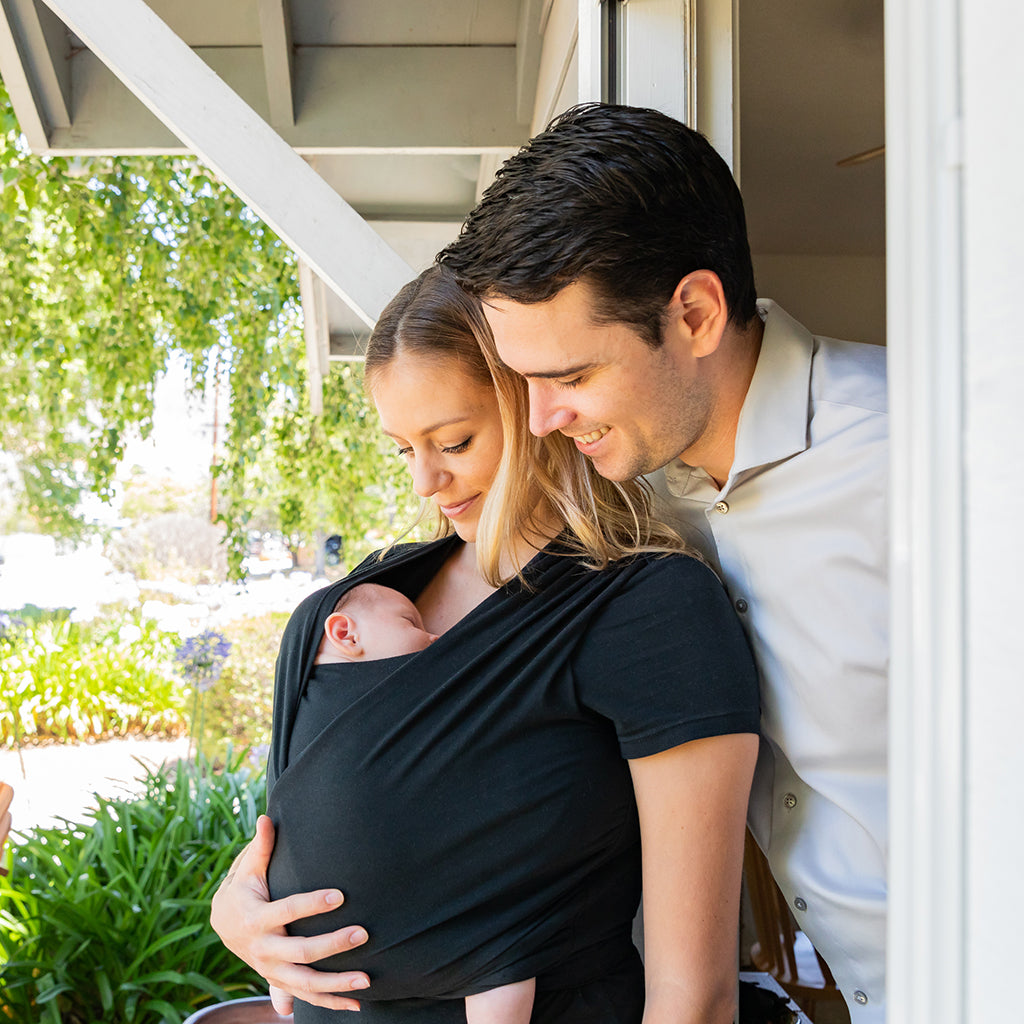 Babywearing shirt worn by Mom