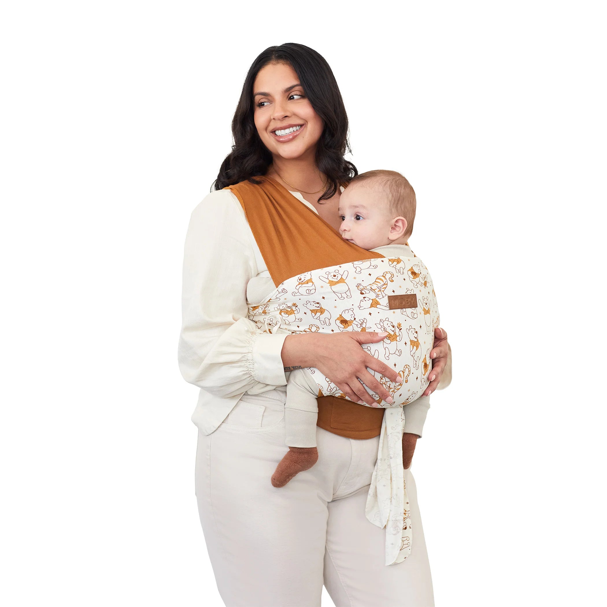 mom wearing baby in Easy-Wrap Carrier in Disney's Winnie the Pooh Playtime Pals