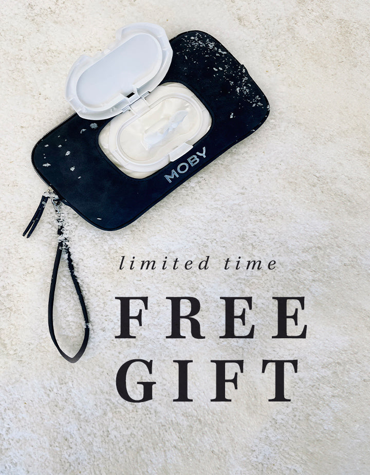  Limited Time Free Gift Wipes Wristlet during the Black Friday Joy sale. Exclusively available on mobywrap.com on orders over $39 through November 30th.