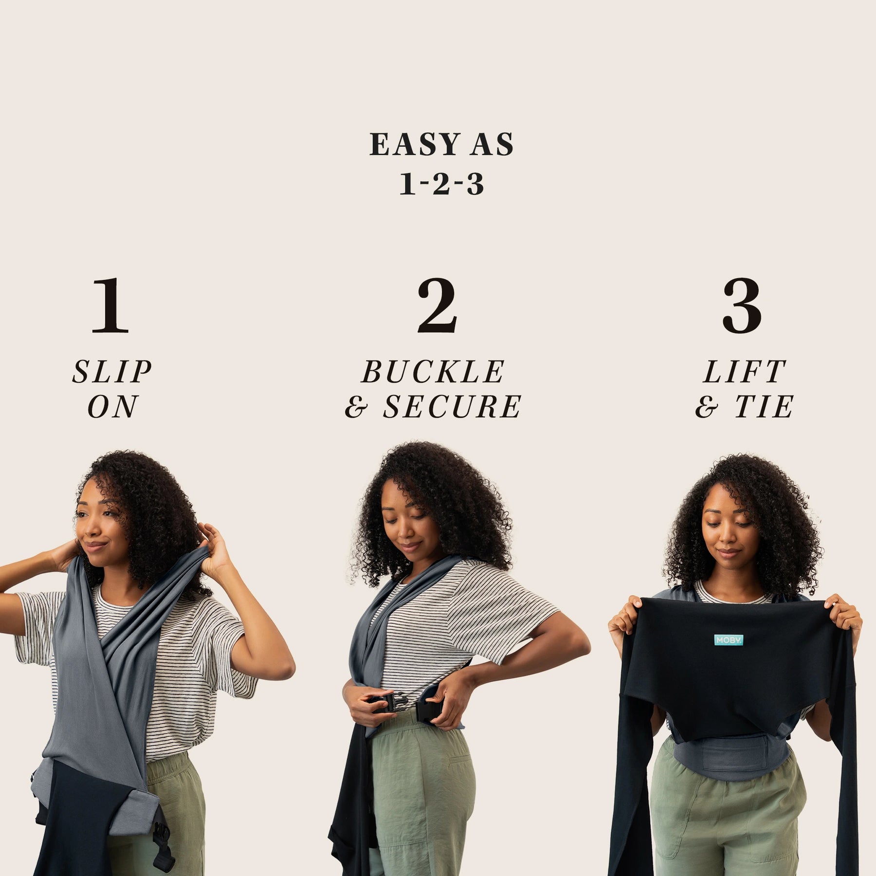 Step By Moby Baby Wrap Front Facing How To Tie A Baby Sling Moby