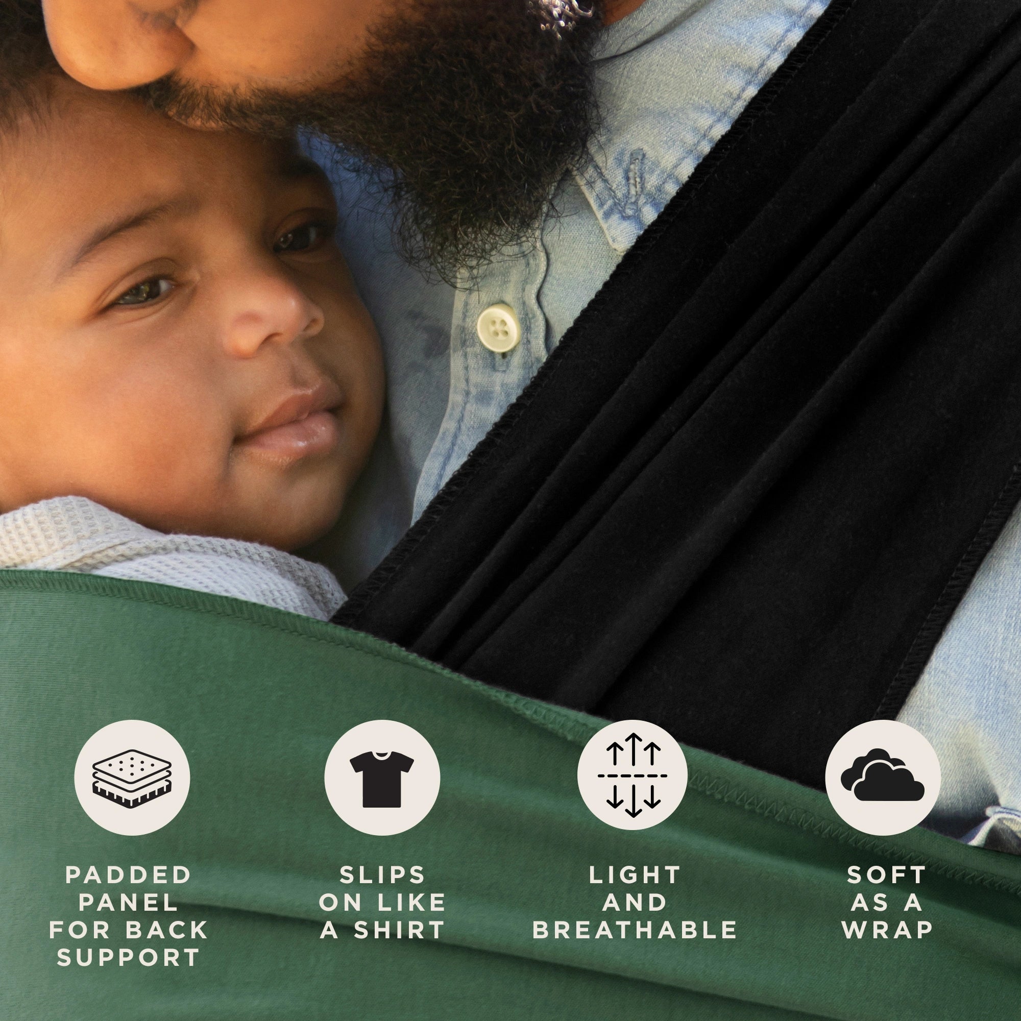 Moby wrap baby on back sales