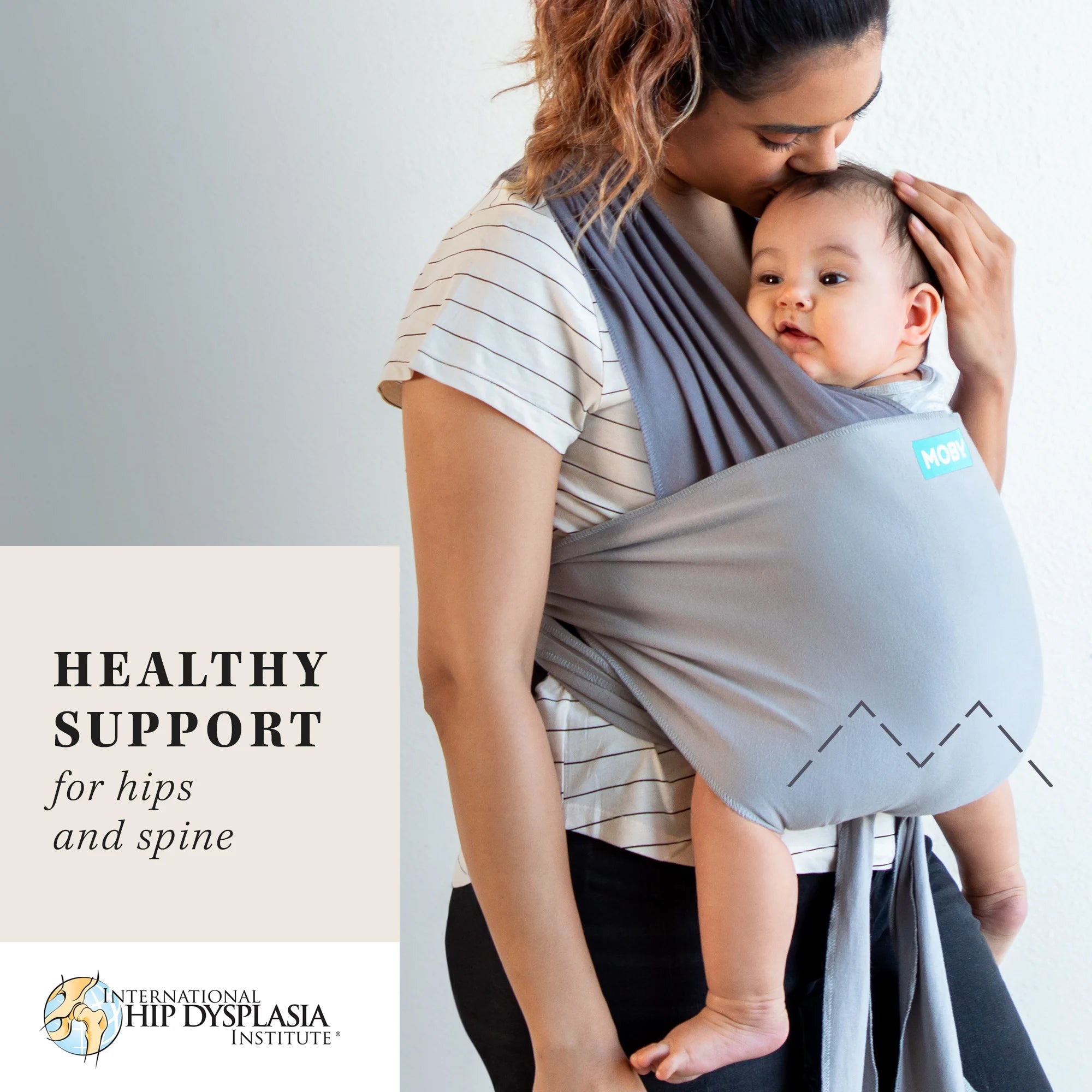 easy-wrap healthy support for hips and spine certified by international hip dysplasia institute
