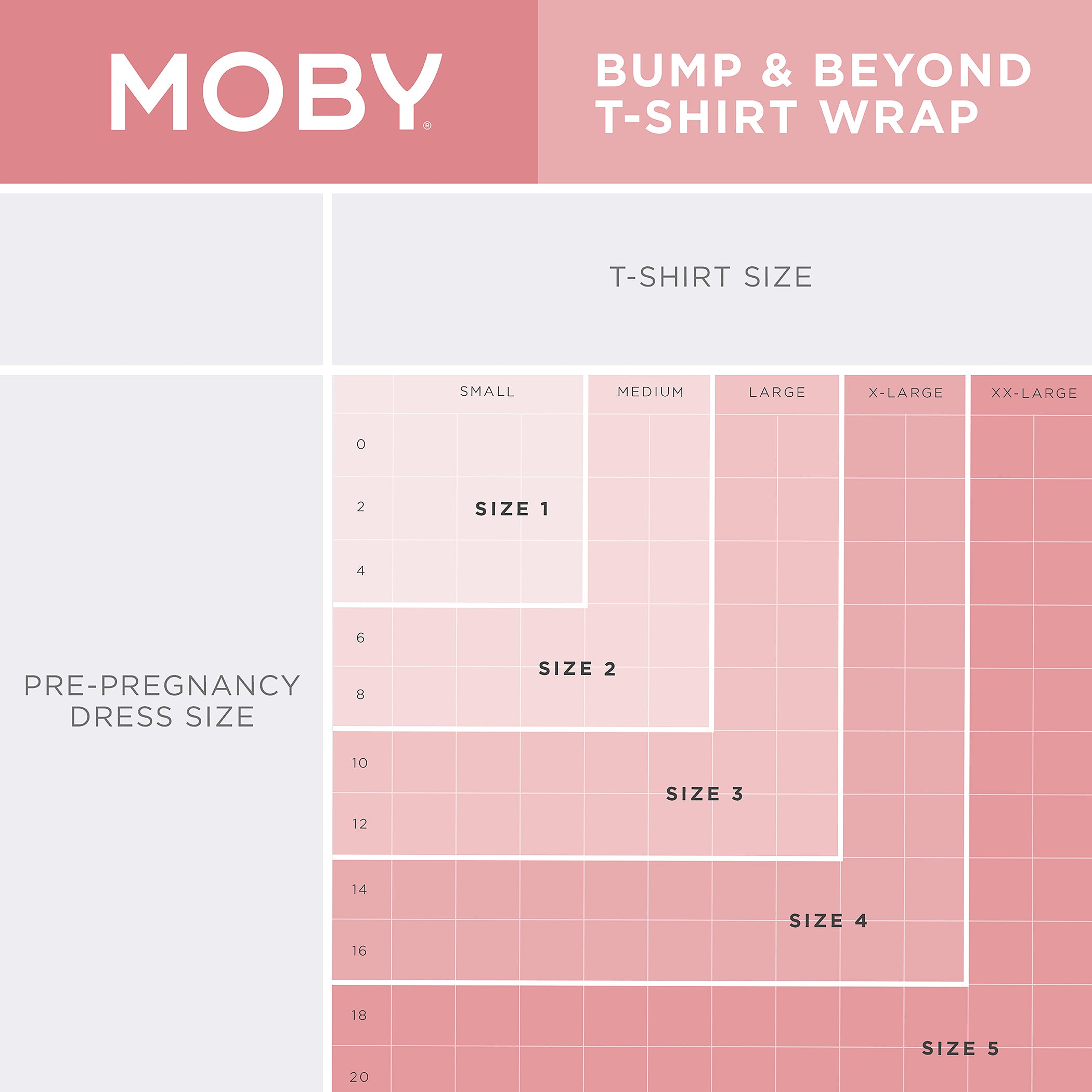 bump and beyond t-shirt wrap size chart