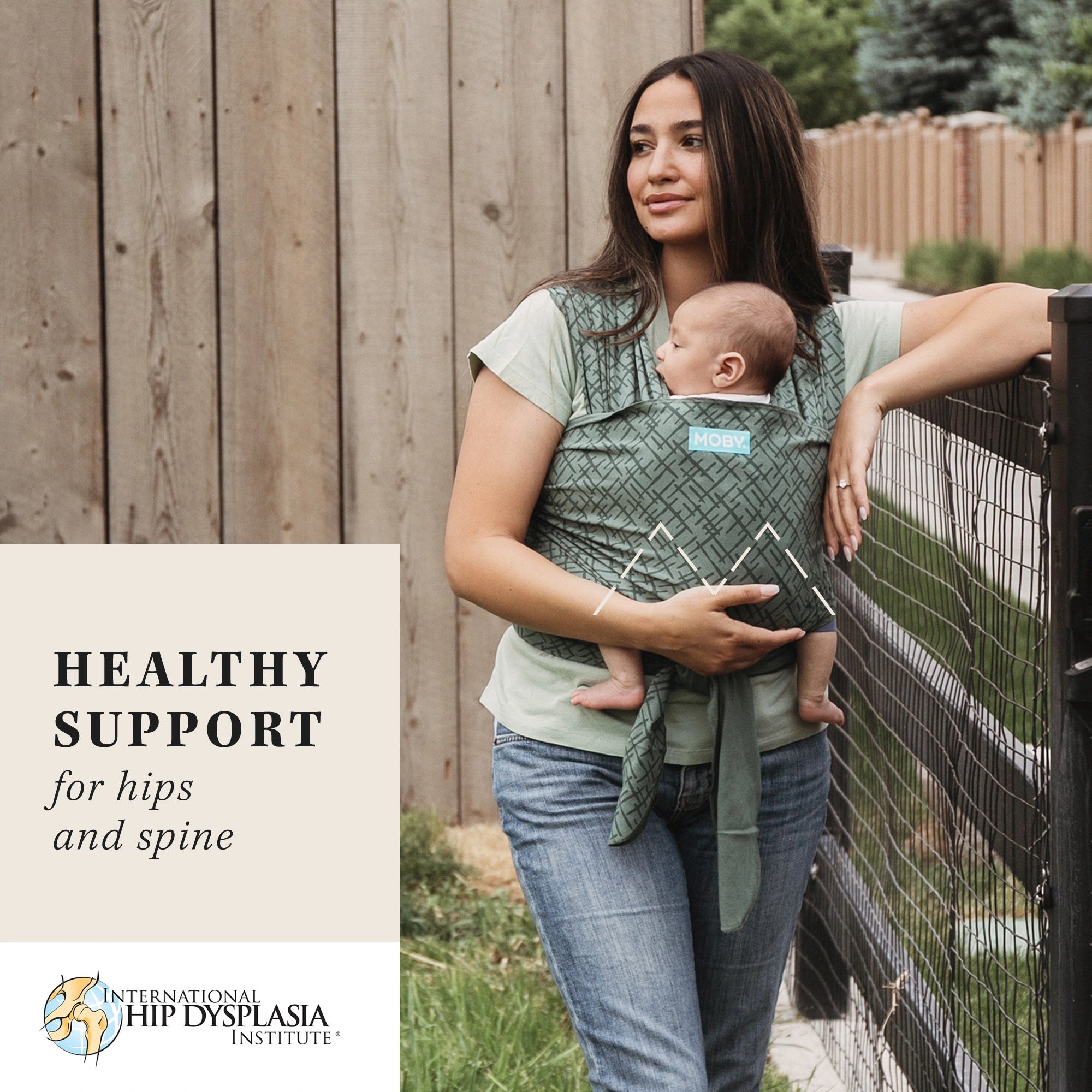 moby wrap healthy support for hips and spine certified by international hip dysplasia institute
