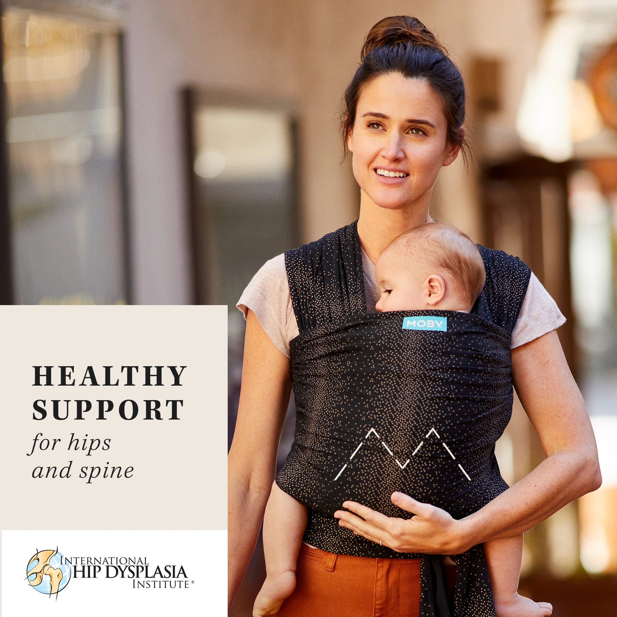 moby wrap hip healthy support for hips and spine certified by international hip dysplasia institute