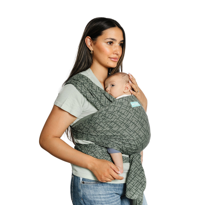 Classic Wrap Baby Carrier in Olive Etch-Moby Wrap