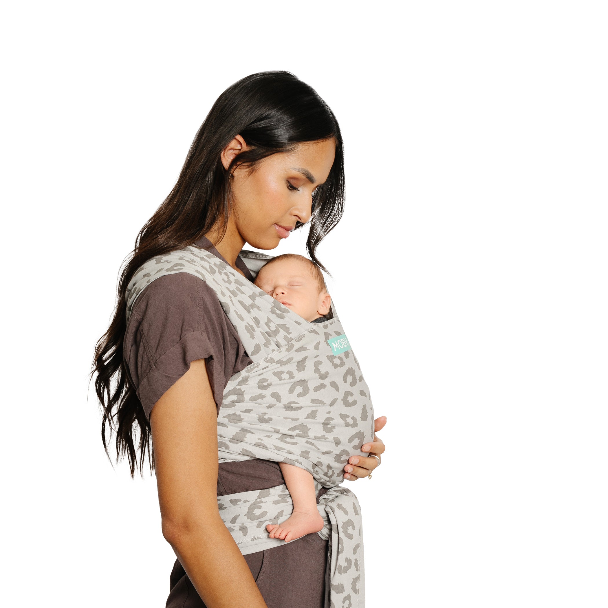 Elements Wrap Baby Carrier in Dusted Leopard-Moby Wrap