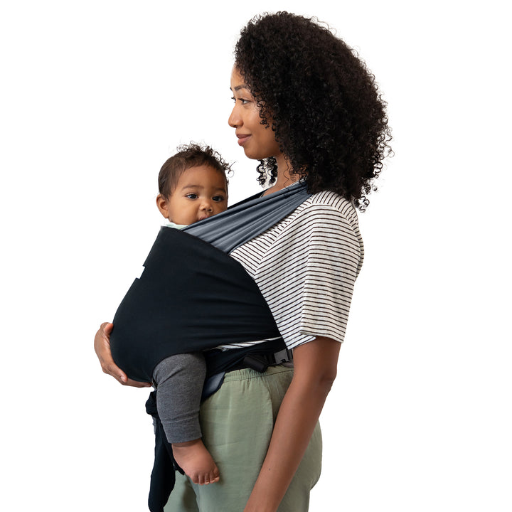 Easy-Wrap Carrier - Charcoal/Black-Baby Carriers-Moby Wrap