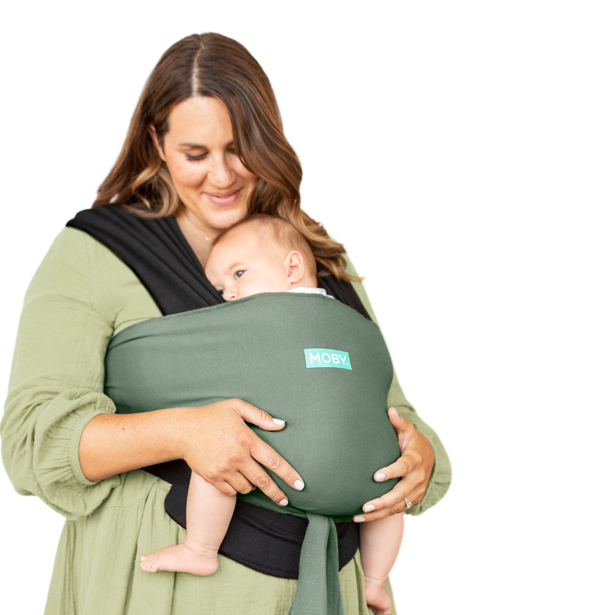 Easy-Wrap Carrier - Olive/Onyx-Baby Carriers-Moby Wrap