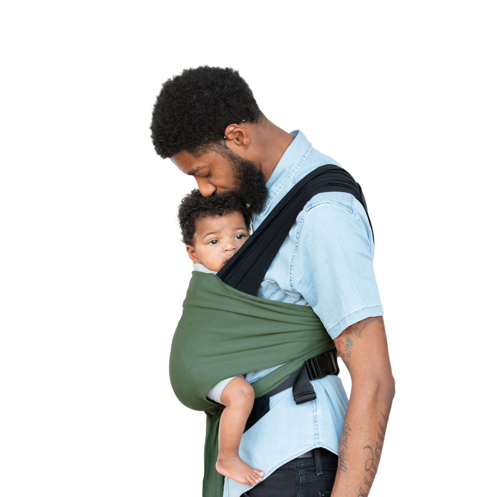 Easy-Wrap Carrier - Olive/Onyx-Baby Carriers-Moby Wrap