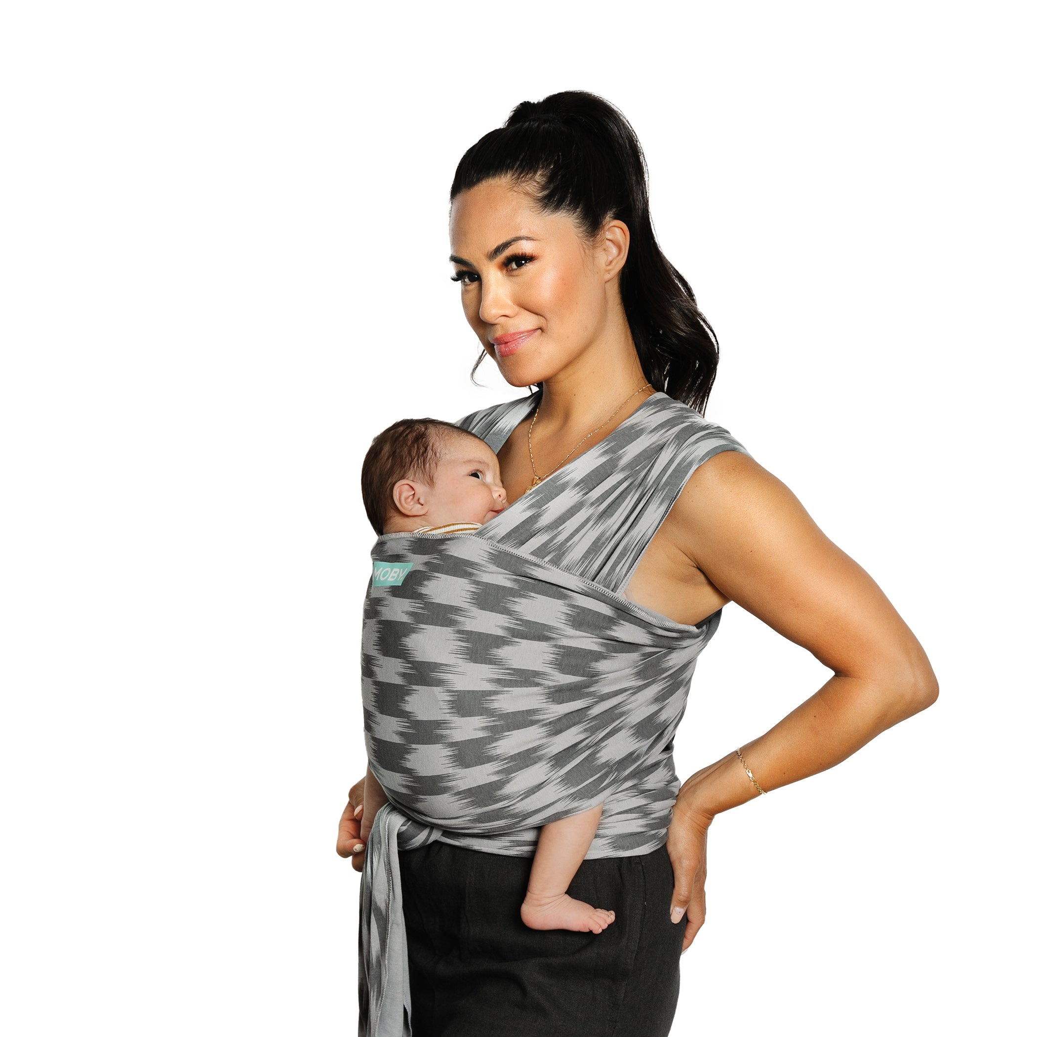 Elements Wrap Baby Carrier in Dashed Ikat-Moby Wrap