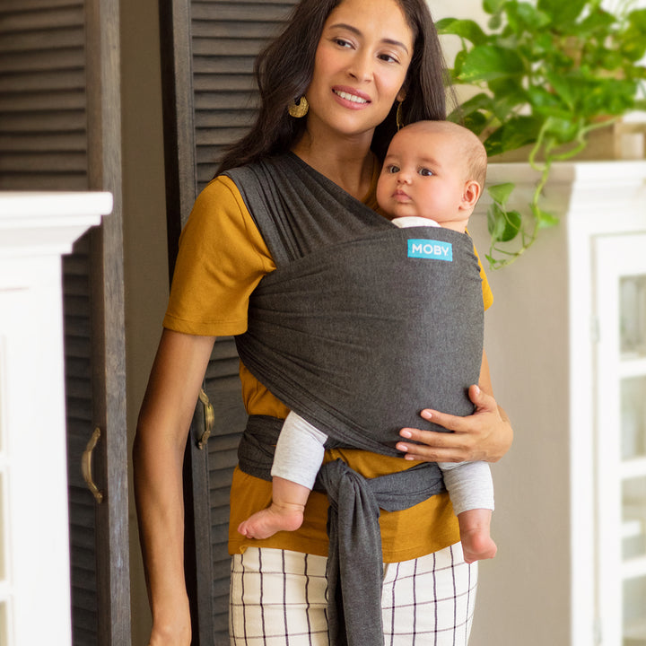 MOBY Wrap Evolution - Charcoal-Baby Wraps-Moby Wrap