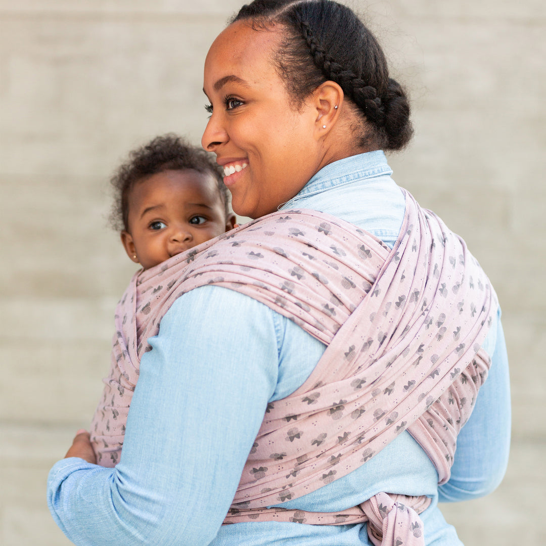 Moby Wrap Featherknit Baby Wrap Carrier - Mod Minnie Mouse-Moby Wrap