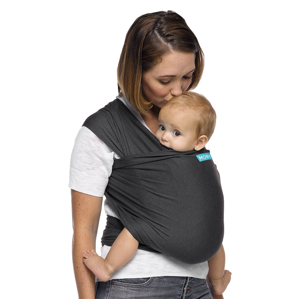 MOBY Wrap Evolution - Charcoal-Baby Wraps-Moby Wrap