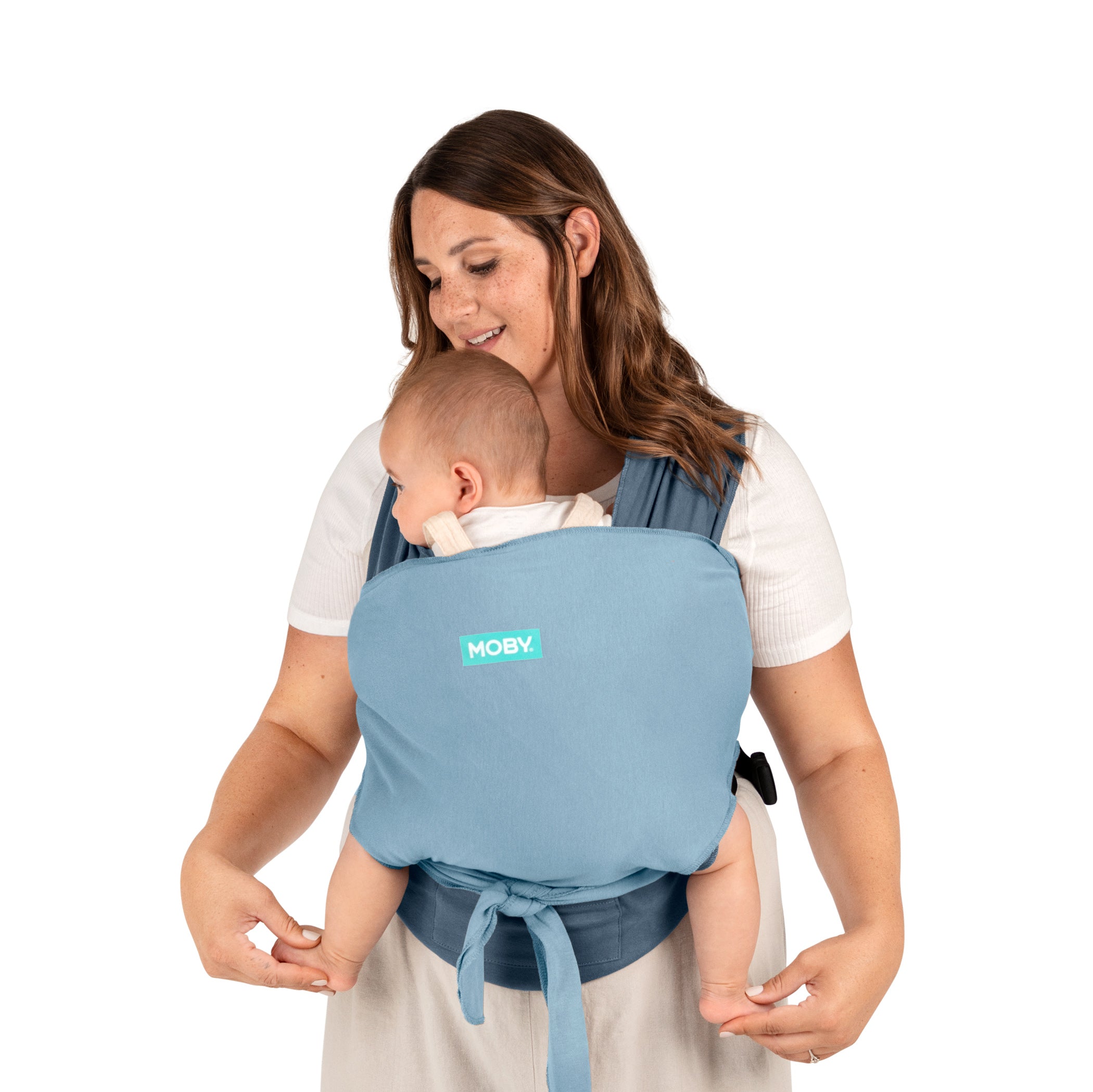 Easy-Wrap Carrier - Sea Spray Blue-Baby Carriers-Moby Wrap