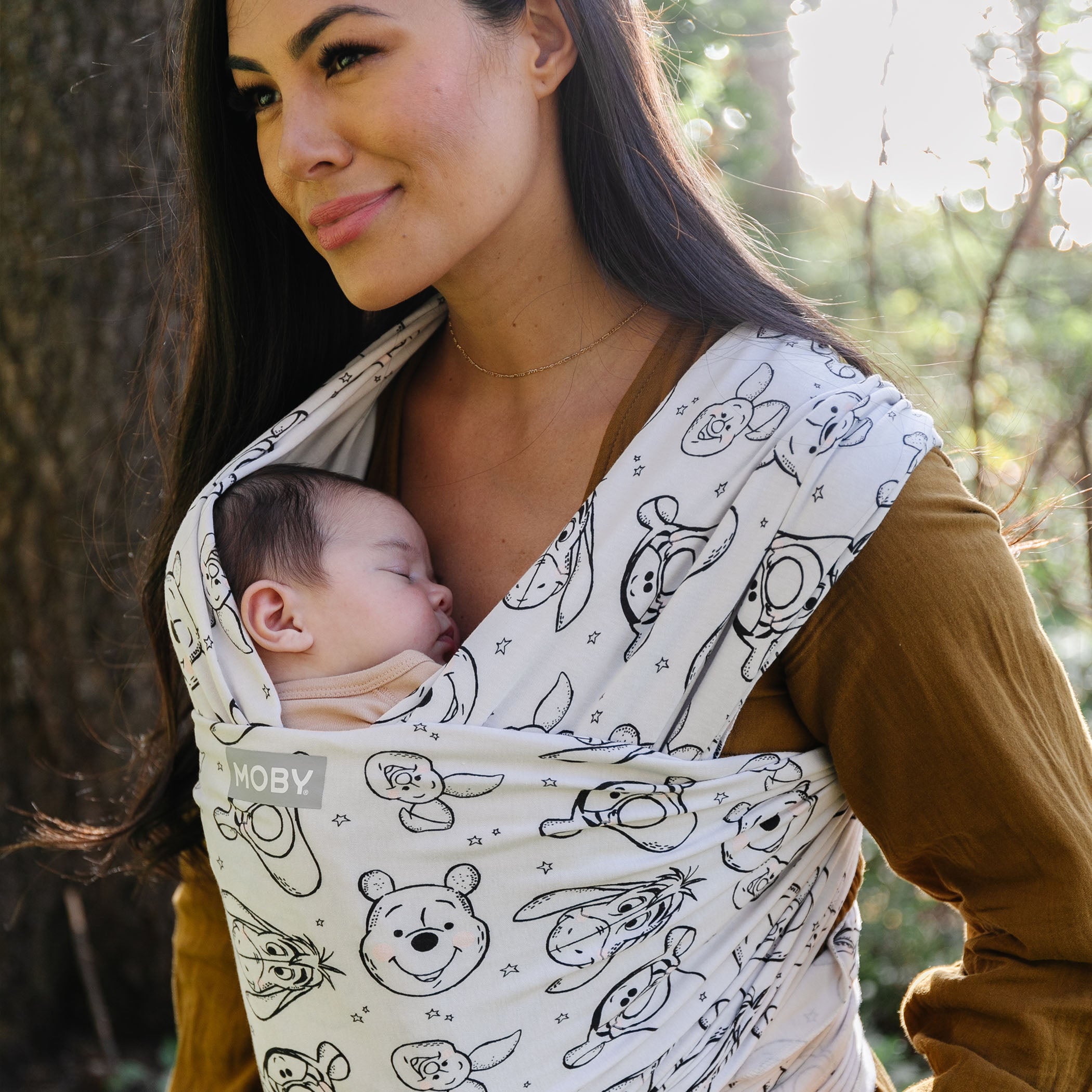 Moby Wrap Featherknit Wrap - Winnie the Pooh & Pals-Baby Wraps-Moby Wrap